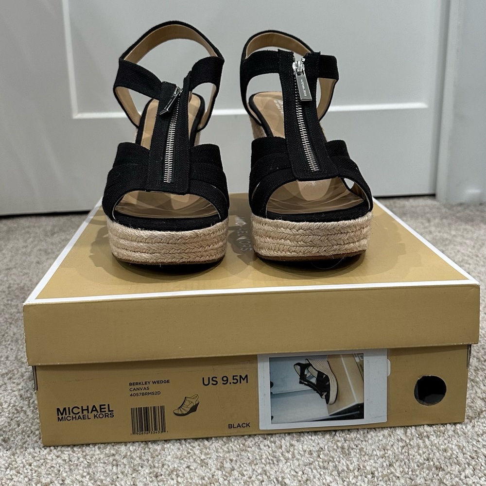 Michael Kors Berkeley Canvas Zipper Espadrille We… - image 2